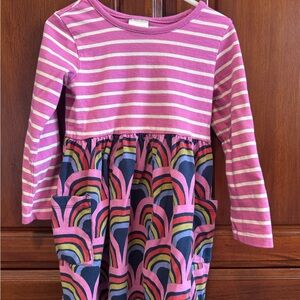 Hanna Andersson Pink and White Striped Dress